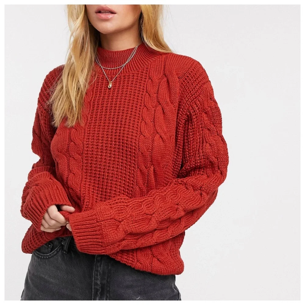 Unique 21 Chunky Cable Knit Sweater - Picture 2 of 7
